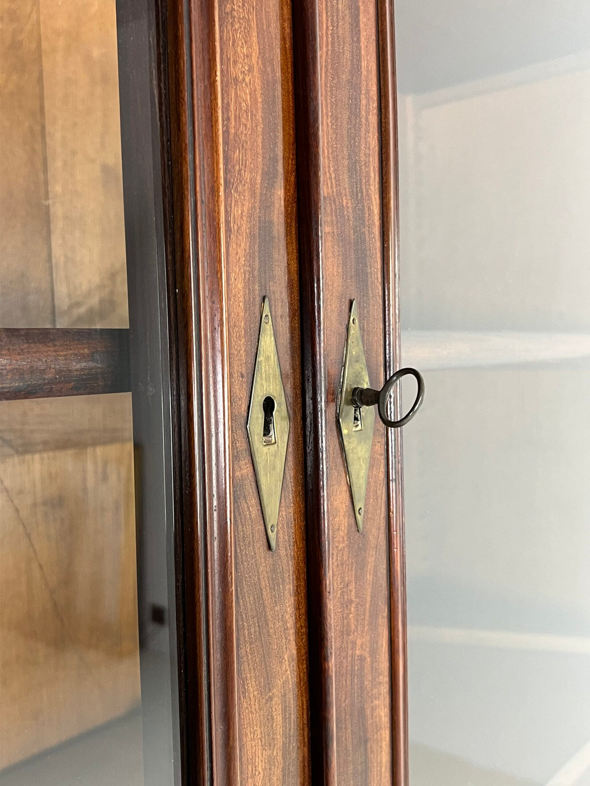 Mahogany Bookcase or Display Cabinet, Late 19th Century, photo 3
