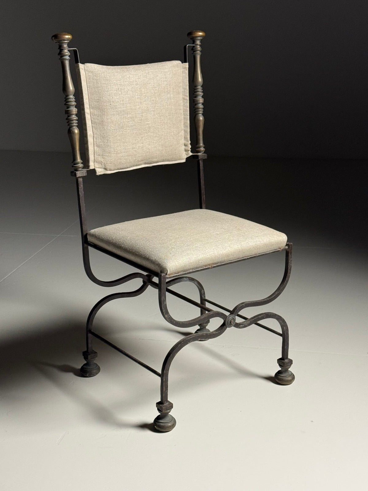 Set of Four Italian Savonarola Chairs, c. 1900, photo 4