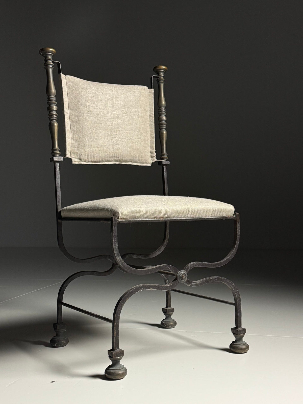 Set of Four Italian Savonarola Chairs, c. 1900, photo 10