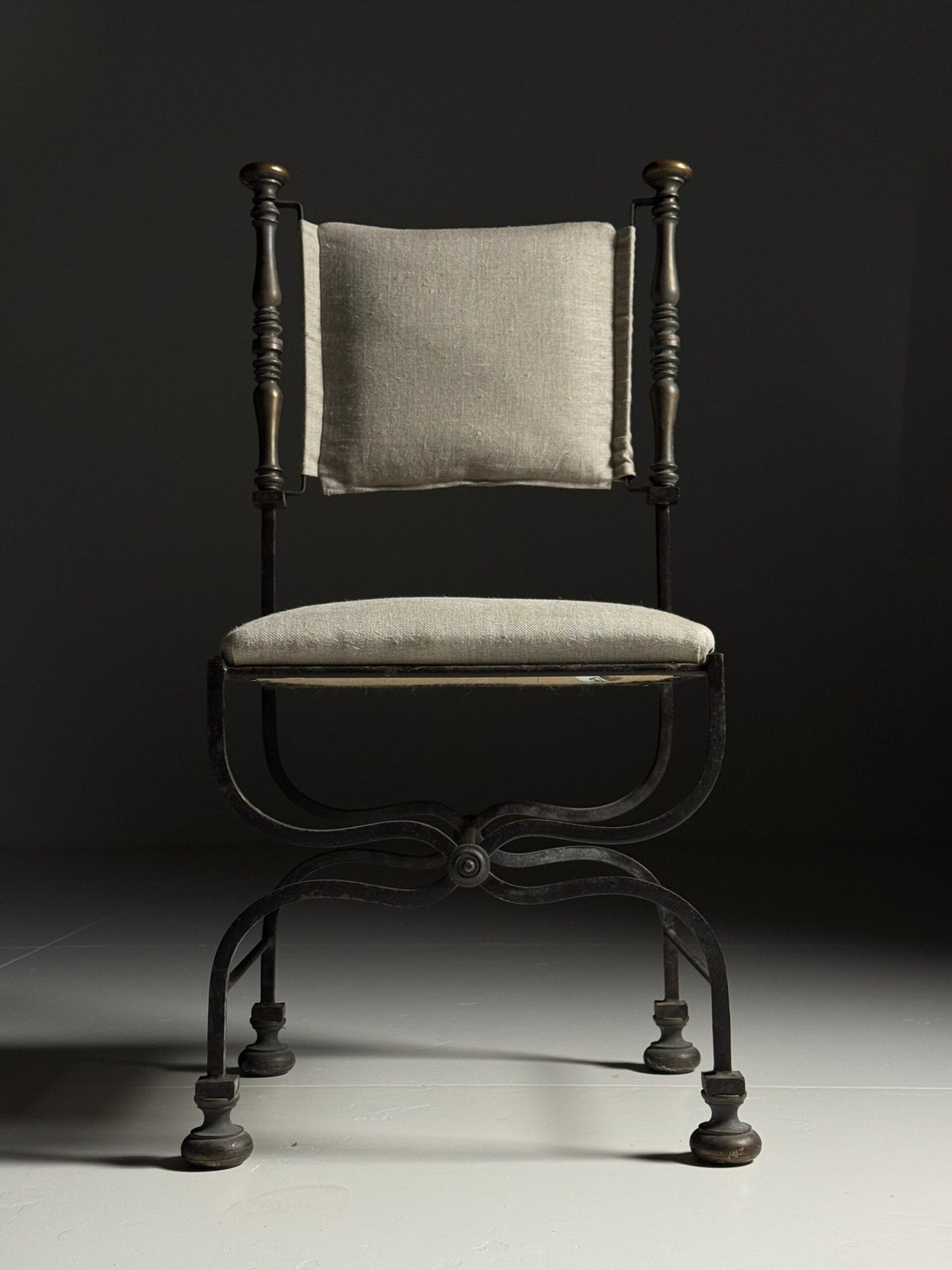 Set of Four Italian Savonarola Chairs, c. 1900, photo 14
