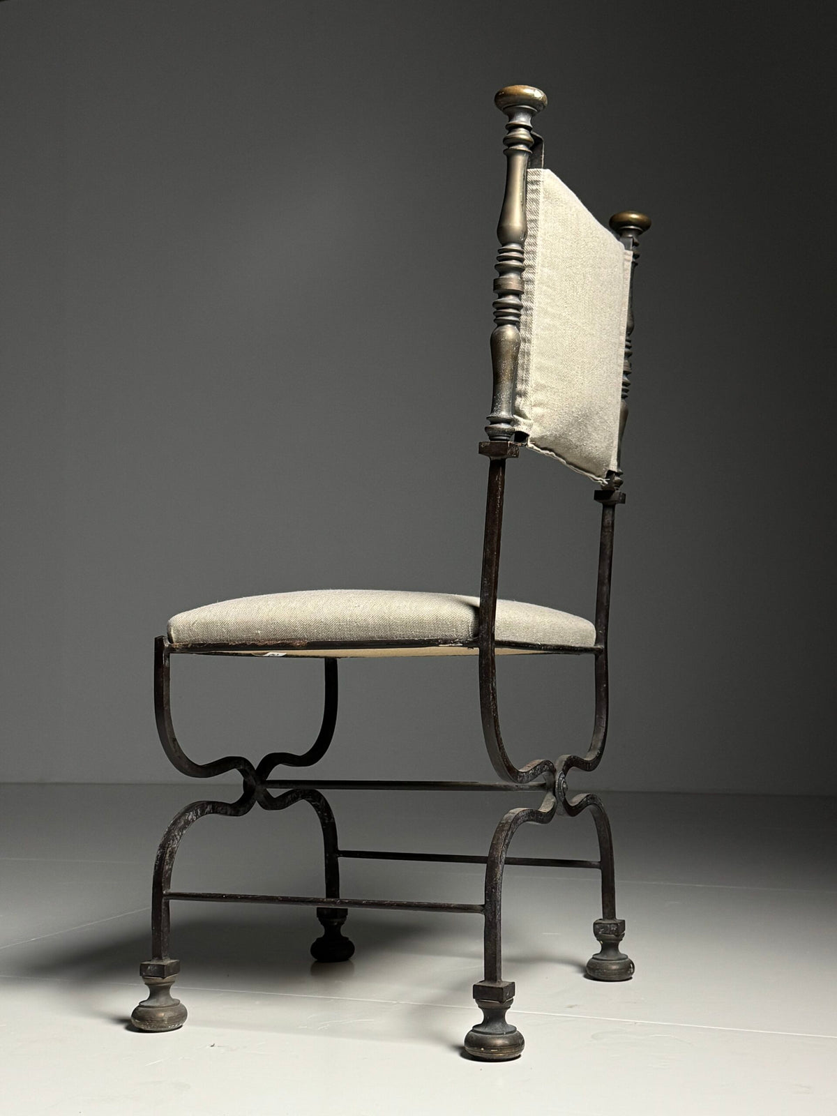 Set of Four Italian Savonarola Chairs, c. 1900, photo 17