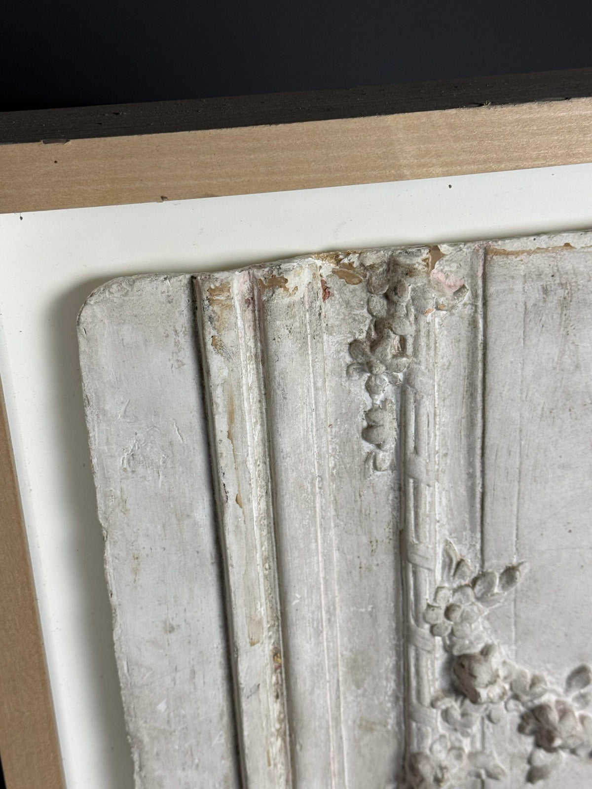 Framed Plaster Ceiling Fragment with Hunting Scene, photo 5