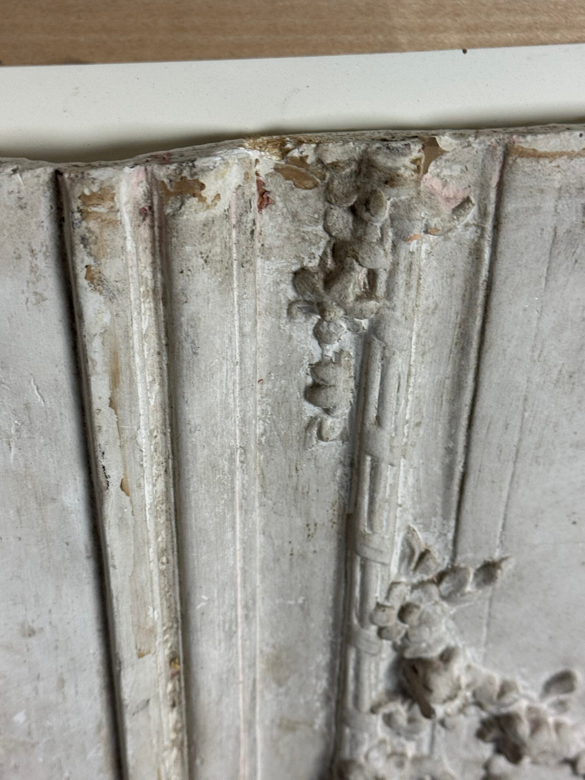 Framed Plaster Ceiling Fragment with Hunting Scene, photo 4