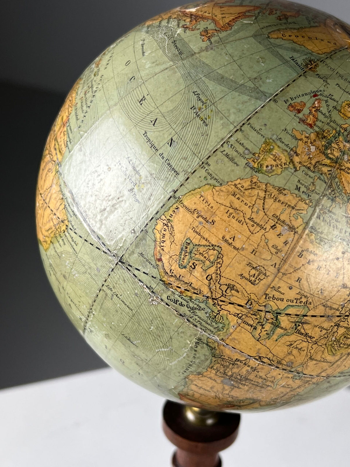 French Terrestrial Globe by M. Vivien de St. Martin, 19th Century, photo 13