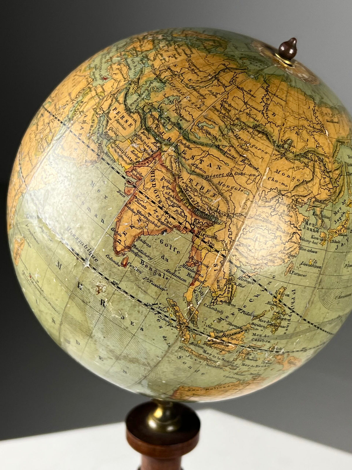 French Terrestrial Globe by M. Vivien de St. Martin, 19th Century, photo 15