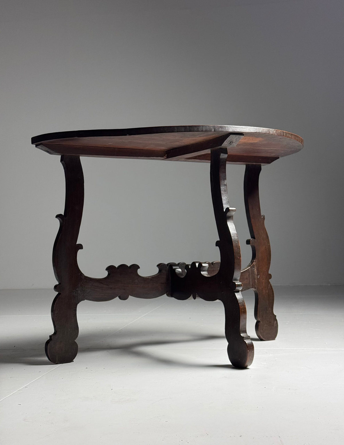 Pair of Italian Demi Lune Console Tables, 18th Century, photo 21