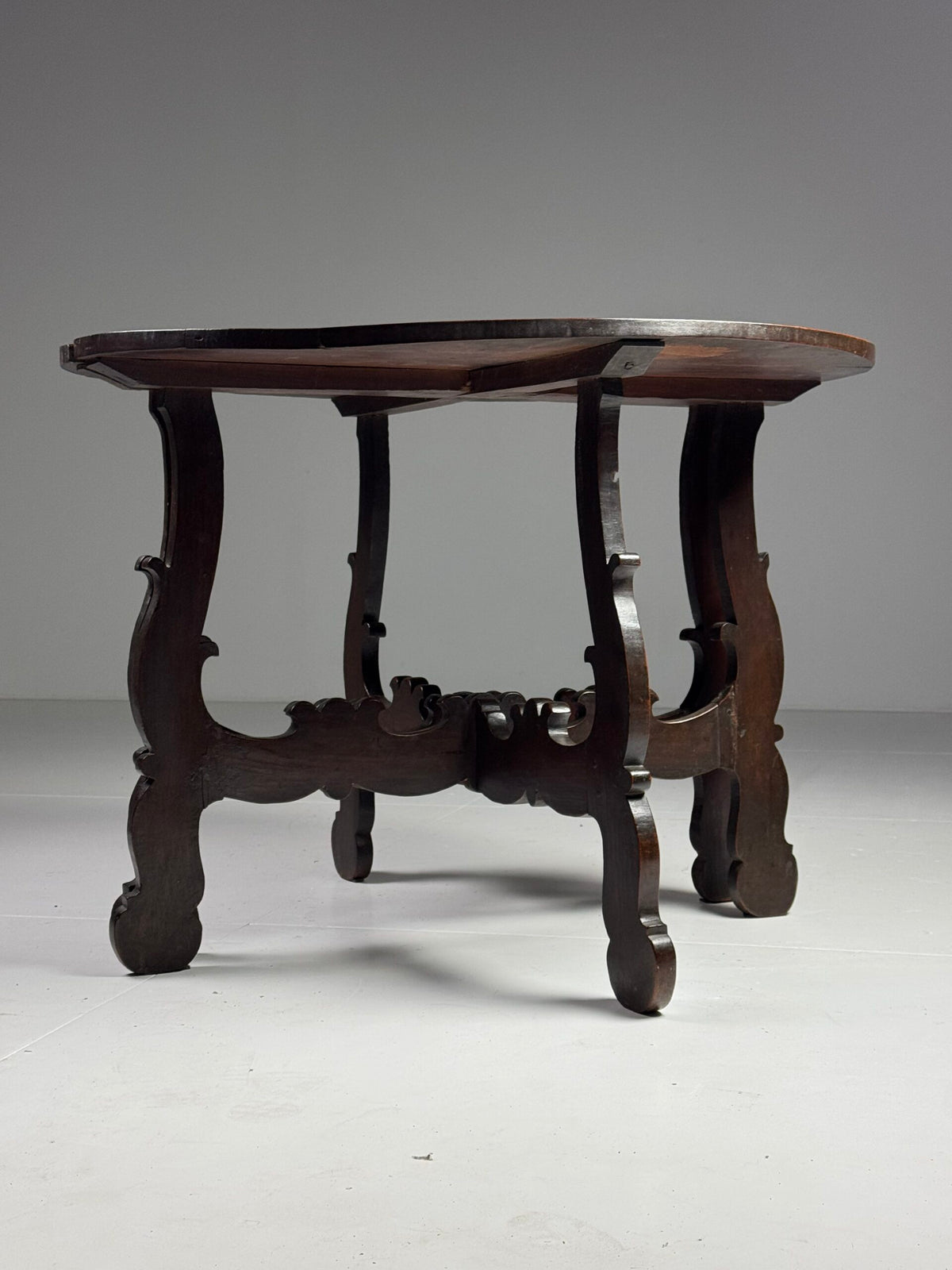 Pair of Italian Demi Lune Console Tables, 18th Century, photo 13