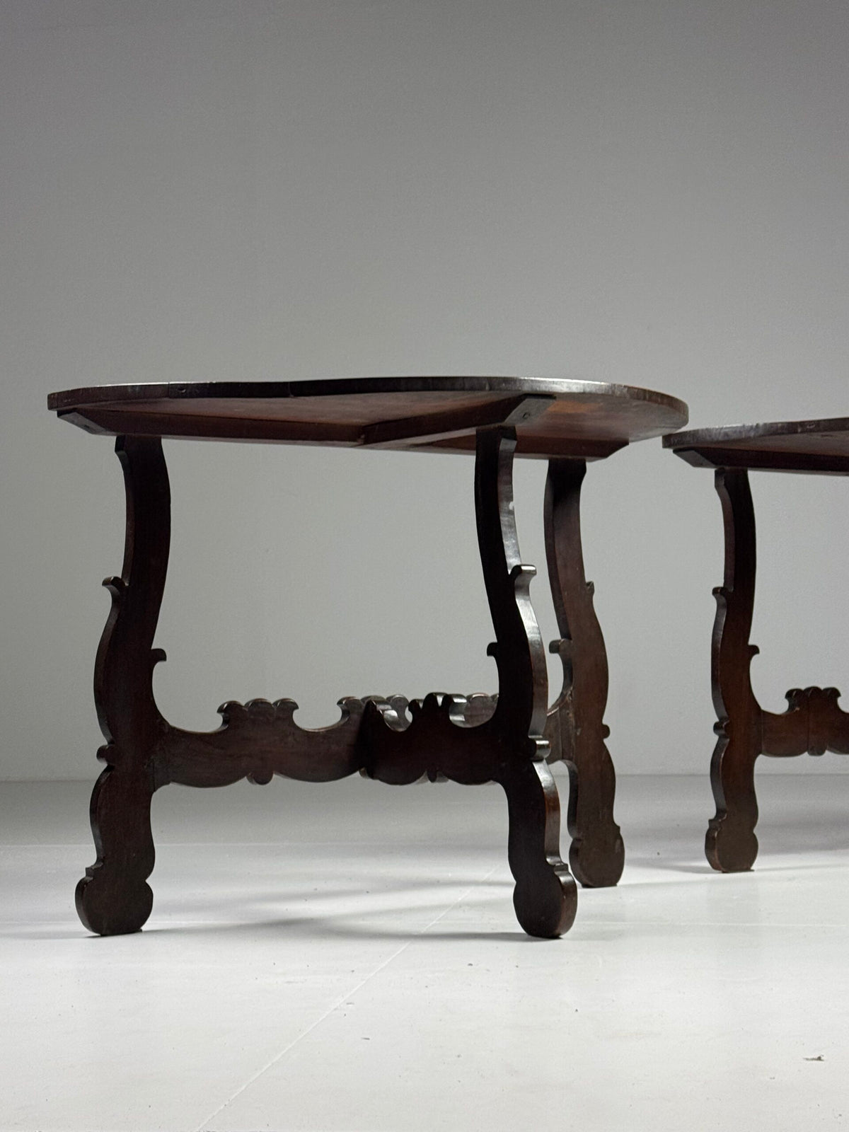Pair of Italian Demi Lune Console Tables, 18th Century, photo 8
