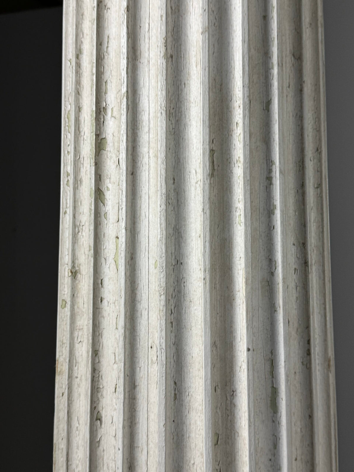 Set of Four Neoclassical White Painted Wooden Columns, 272 cm, photo 8