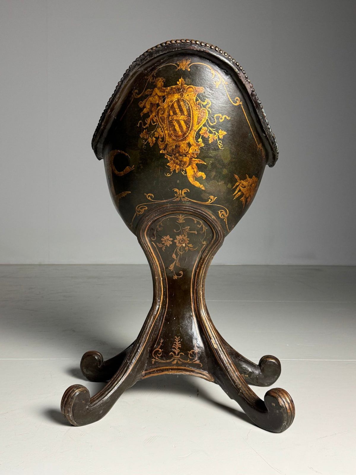Venetian Gondola Chair with Original Polychrome, 18th Century, photo 25