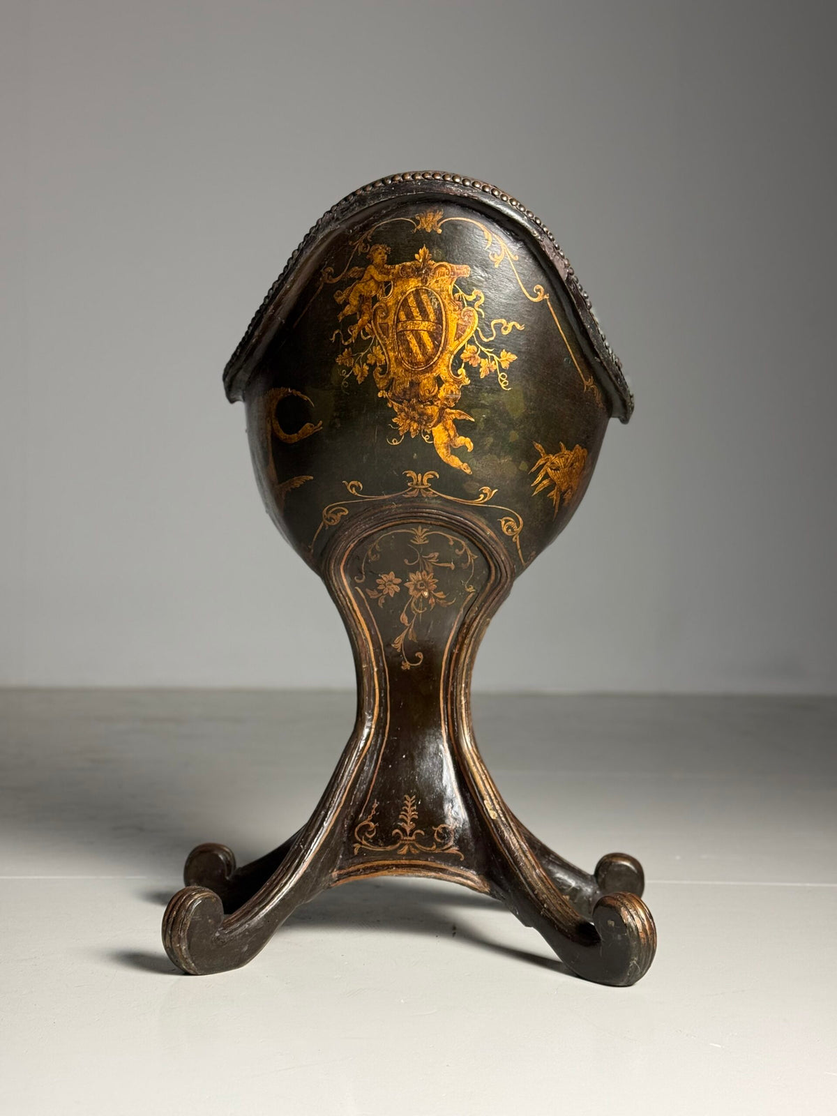 Venetian Gondola Chair with Original Polychrome, 18th Century, photo 24