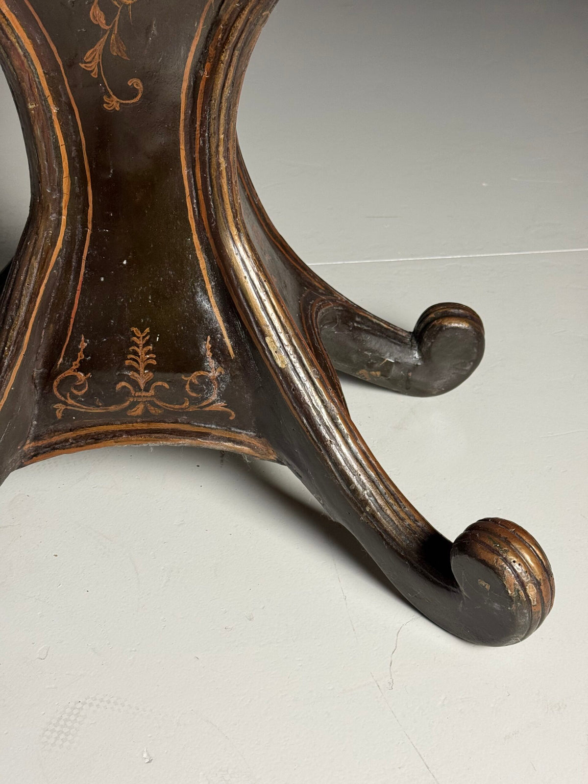 Venetian Gondola Chair with Original Polychrome, 18th Century, photo 23