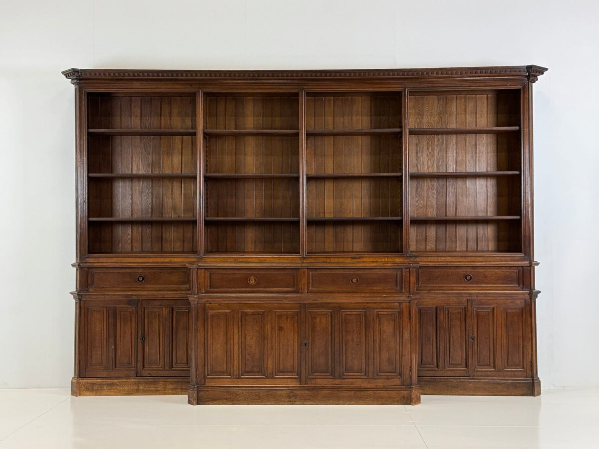 Giant Belgian Oak Library Bookcase, 1950s to 1960s, photo 2