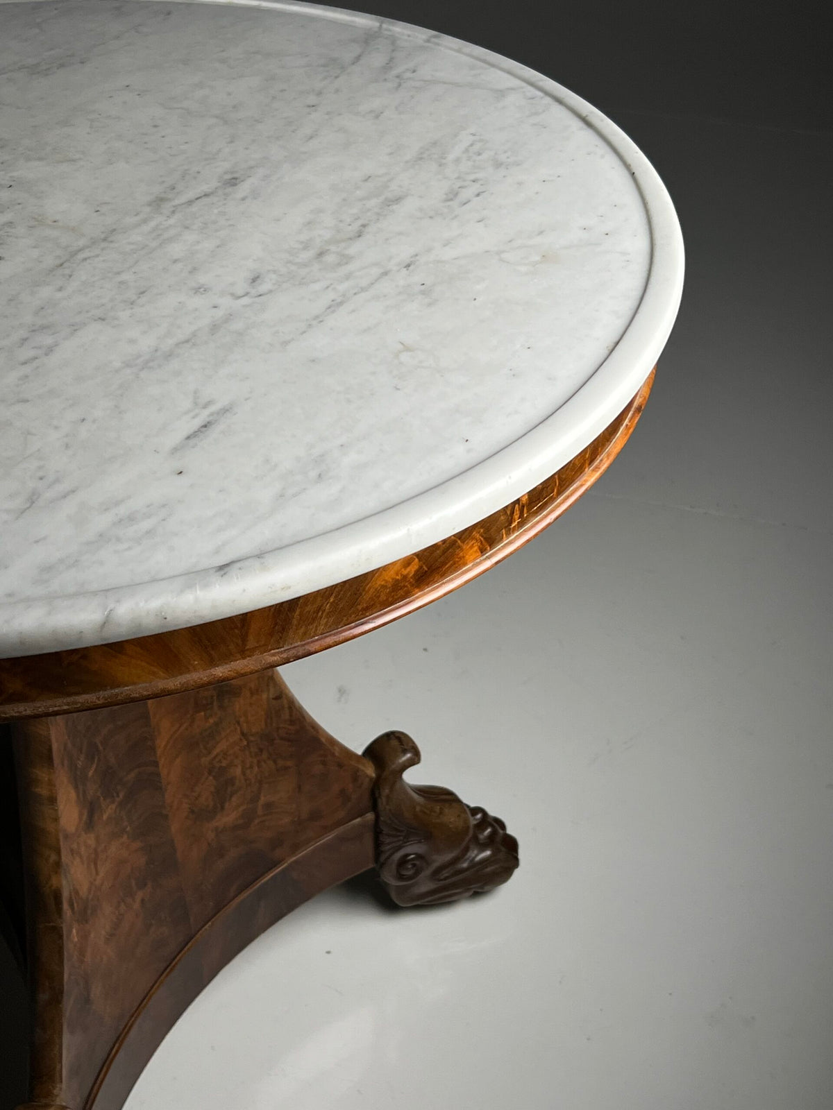 French Empire Mahogany Gueridon Center Table, Early 19th Century, photo 2