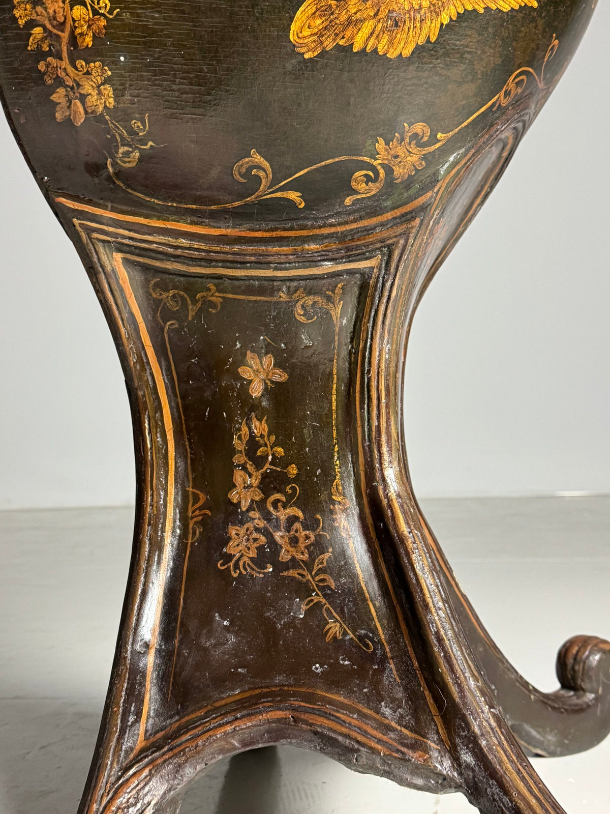 Venetian Gondola Chair with Original Polychrome, 18th Century, photo 15