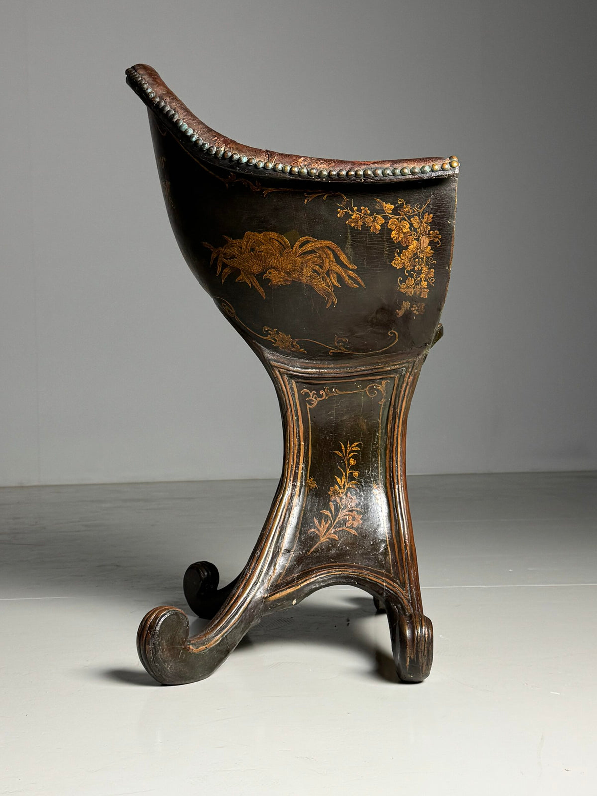 Venetian Gondola Chair with Original Polychrome, 18th Century, photo 14