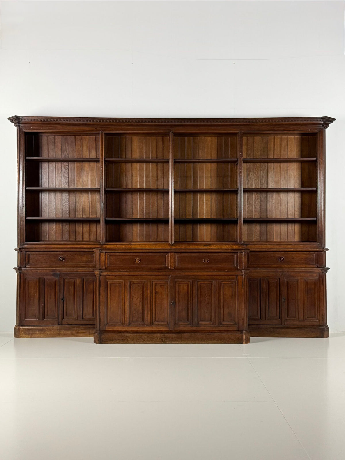Giant Belgian Oak Library Bookcase, 1950s to 1960s, photo 11