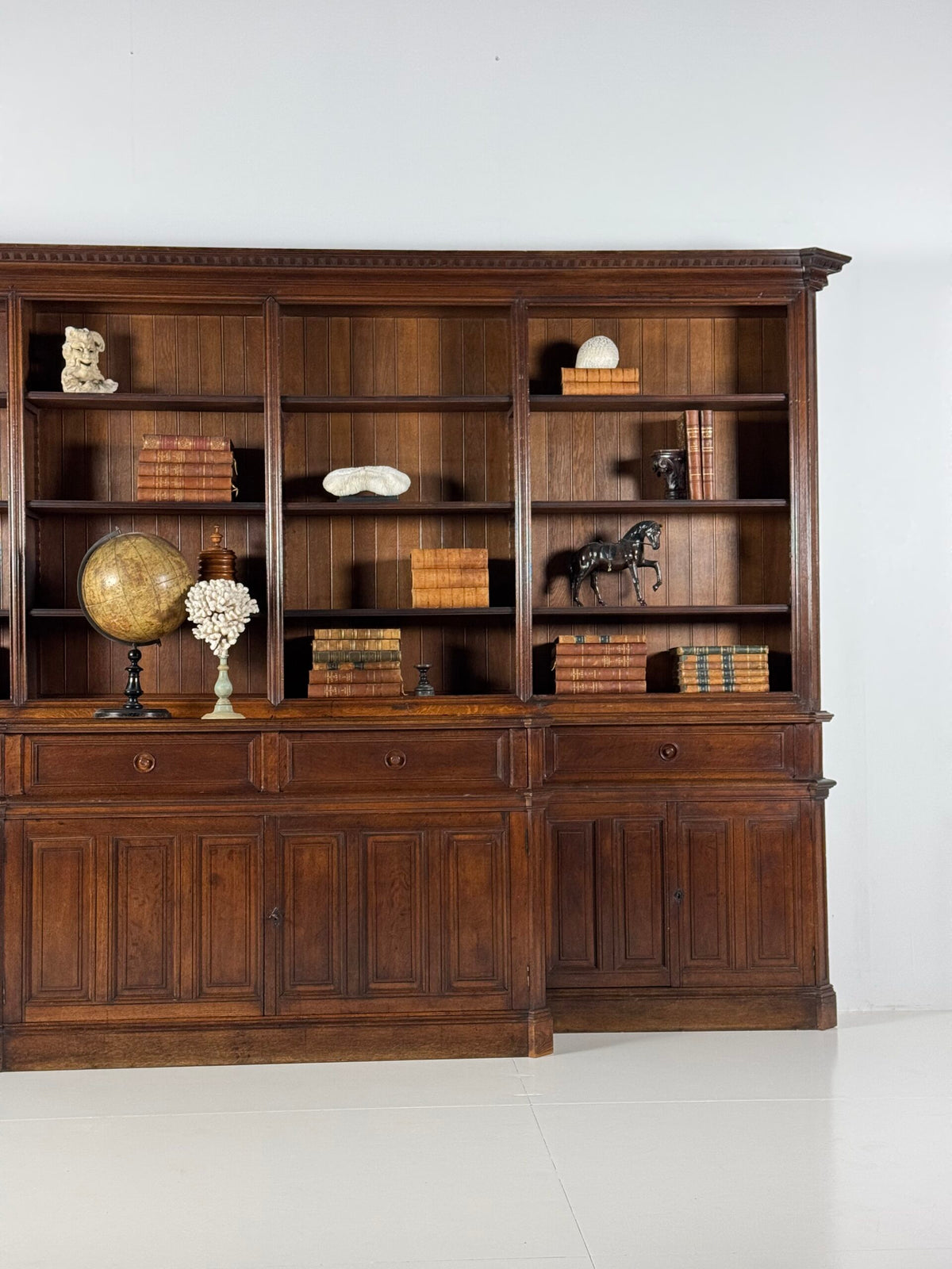 Giant Belgian Oak Library Bookcase, 1950s to 1960s, photo 27