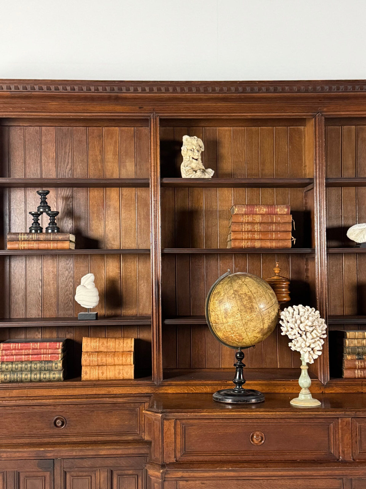 Giant Belgian Oak Library Bookcase, 1950s to 1960s, photo 33