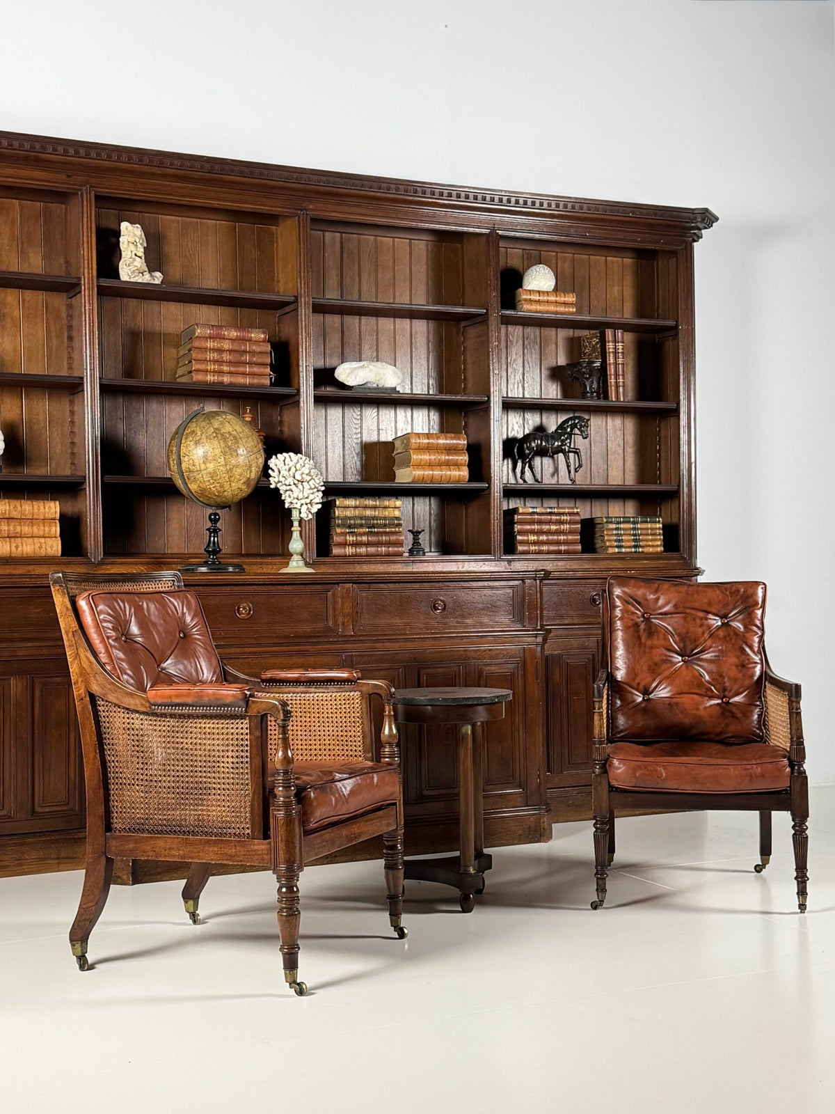 Giant Belgian Oak Library Bookcase, 1950s to 1960s, photo 42