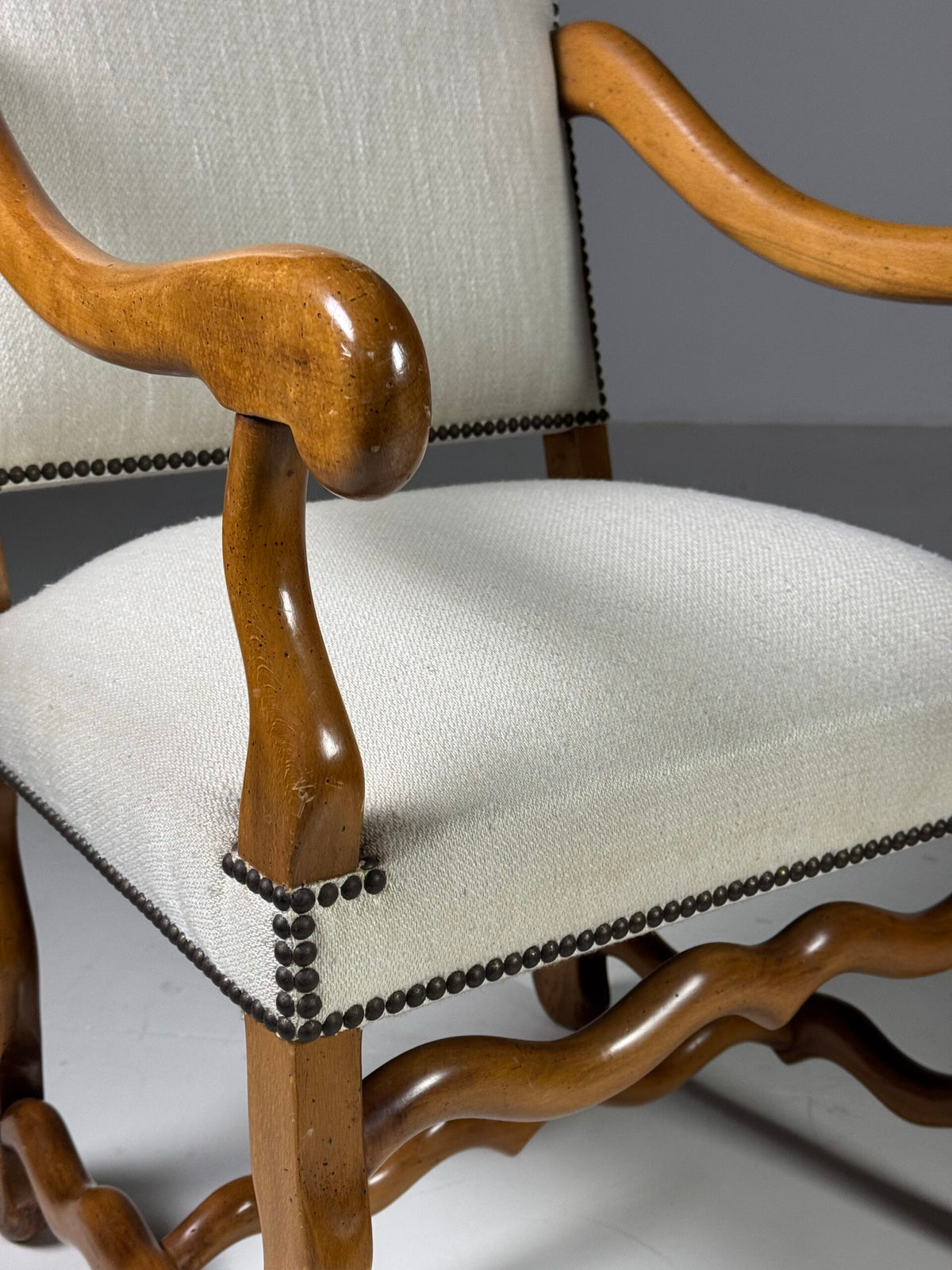 Set of Two Os de Mouton Dining Chairs, France, photo 16