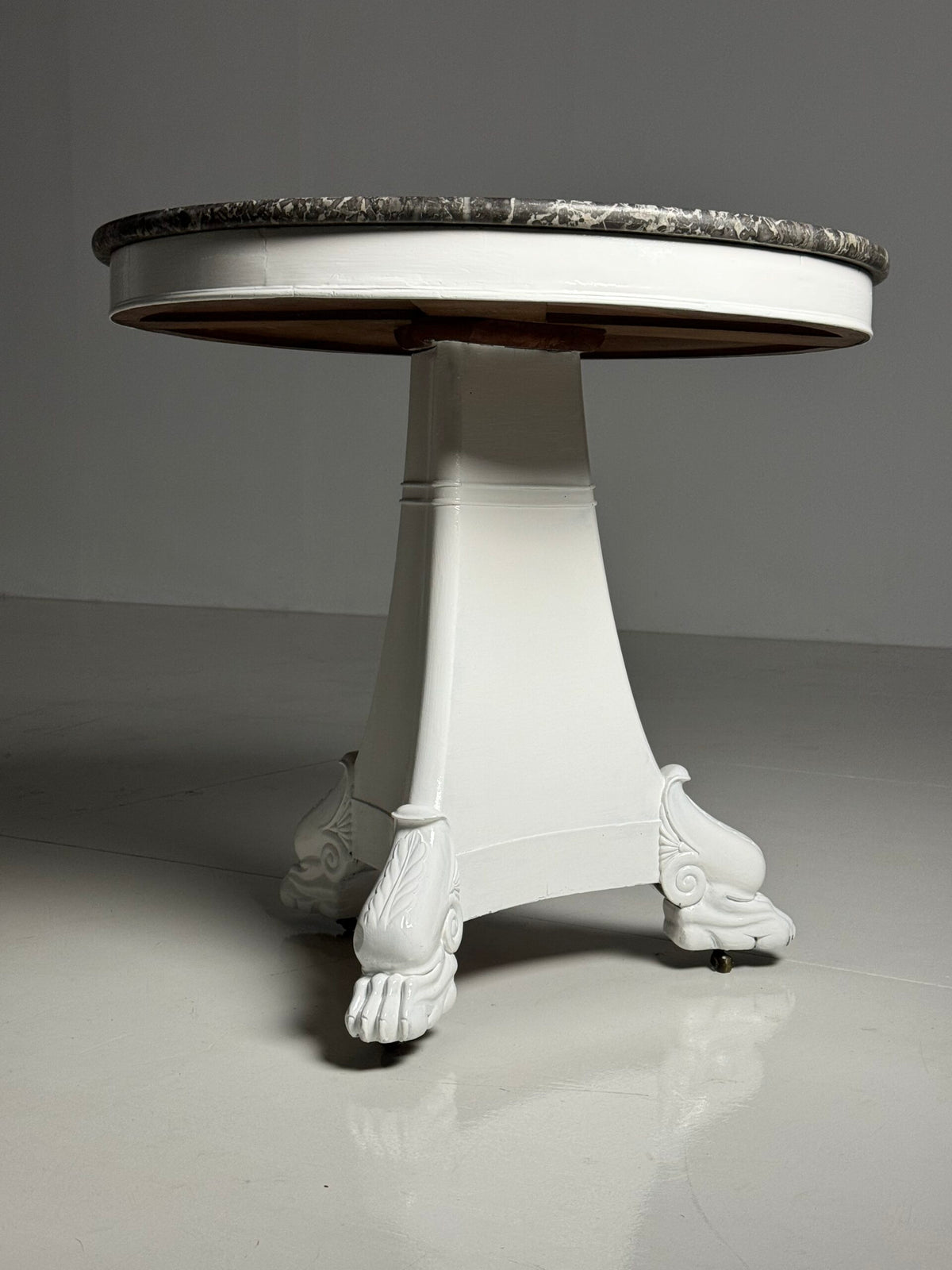 Early 19th Century White Painted Gueridon Center Table, France, photo 9