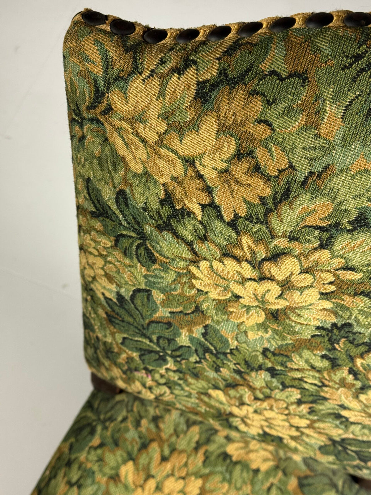 Set of Six Os de Mouton Dining Chairs, Aubusson Style Fabric, photo 21