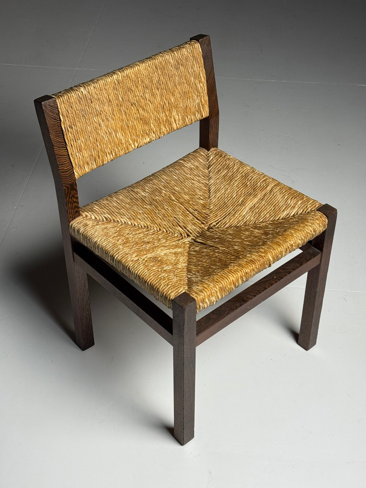 Set of Six Martin Visser Dining Chairs with Rush Seats, 1970s, photo 9