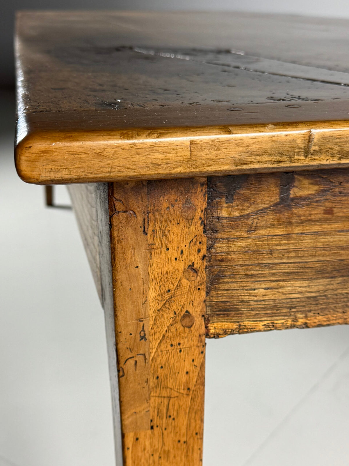 French Farmhouse Dining Table with End Drawers, Early 19th Century, photo 6