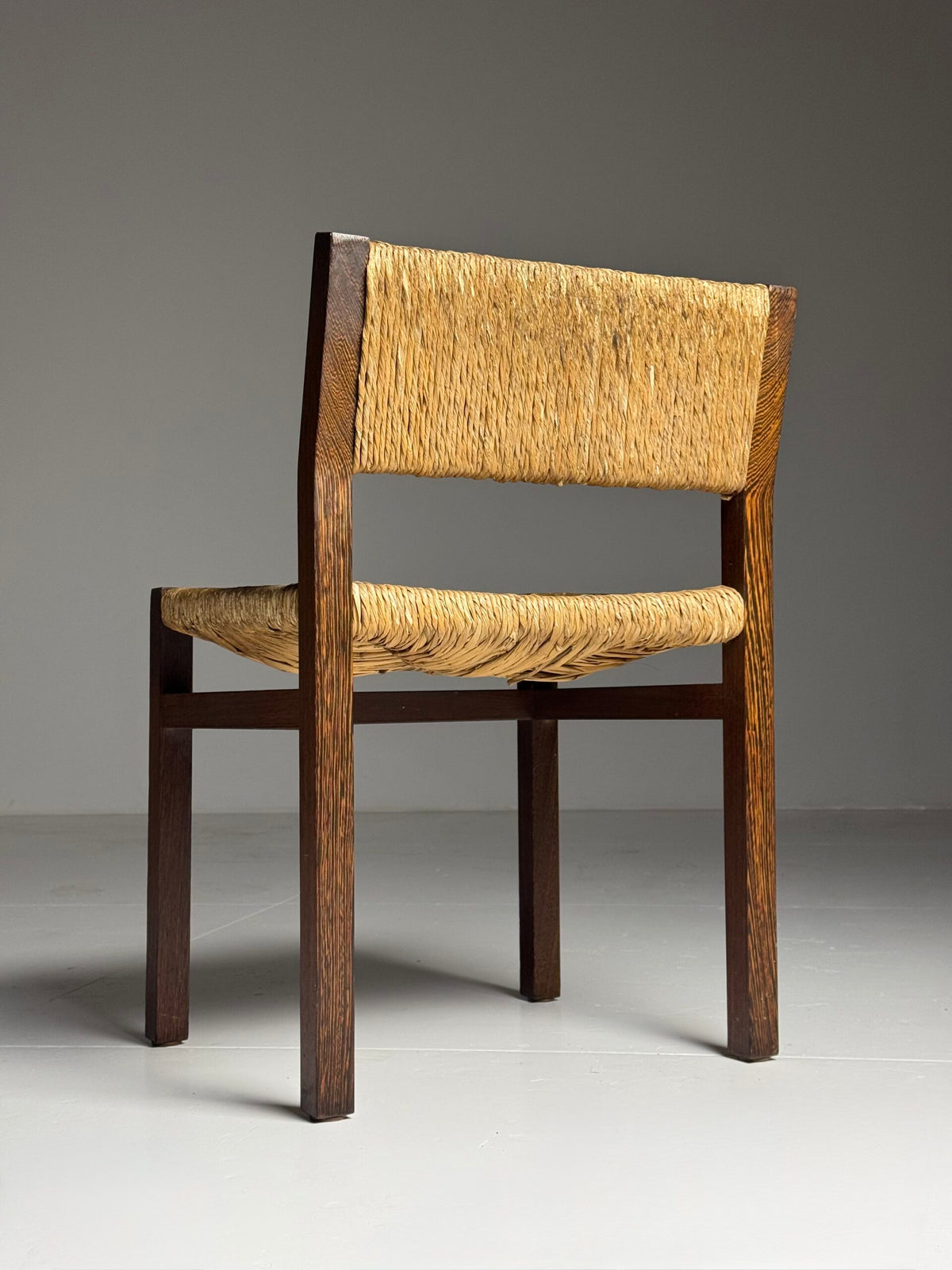 Set of Six Martin Visser Dining Chairs with Rush Seats, 1970s, photo 16