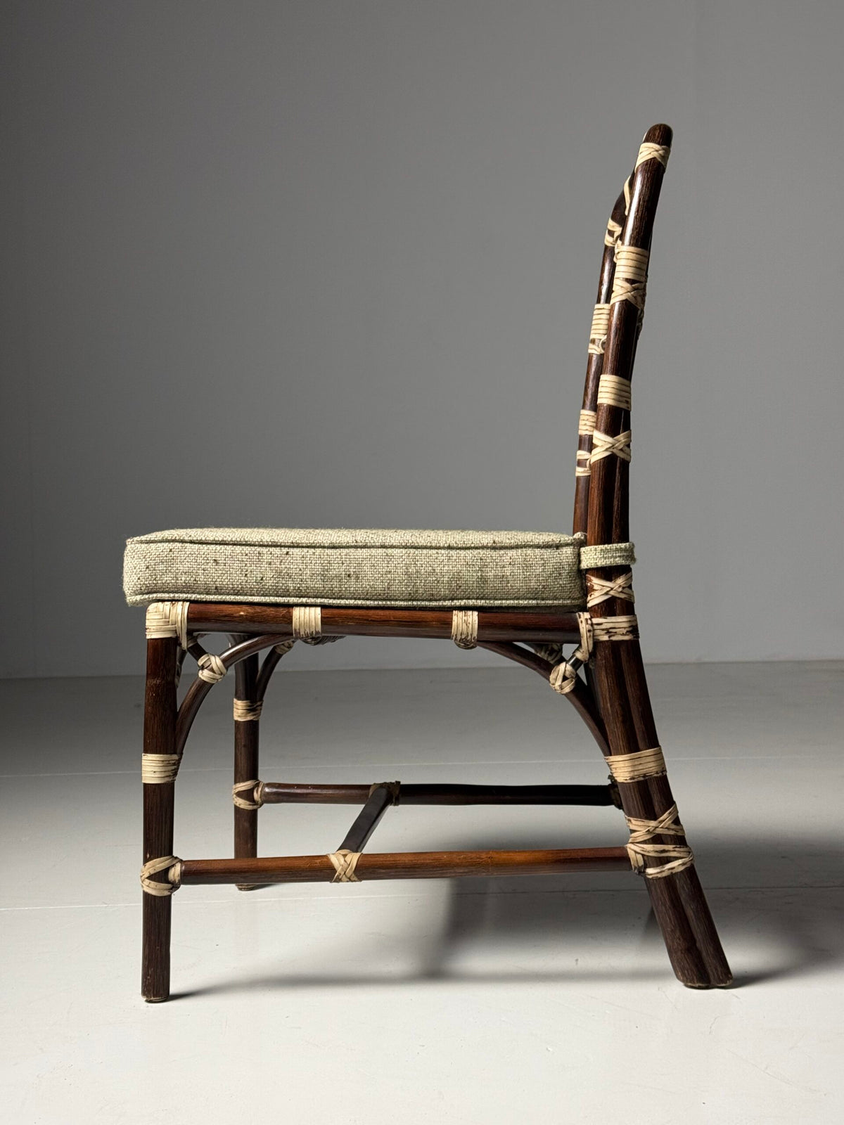 Set of Four Vintage Bentwood Dining Chairs with Bamboo Look, photo 11