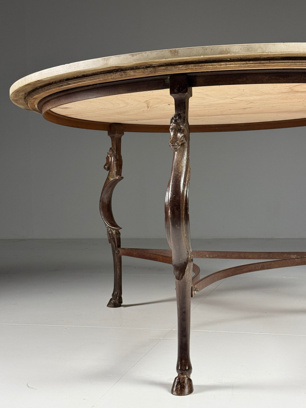 1970s Gilbert Poillerat Style Dining Table with Seahorses, photo 11