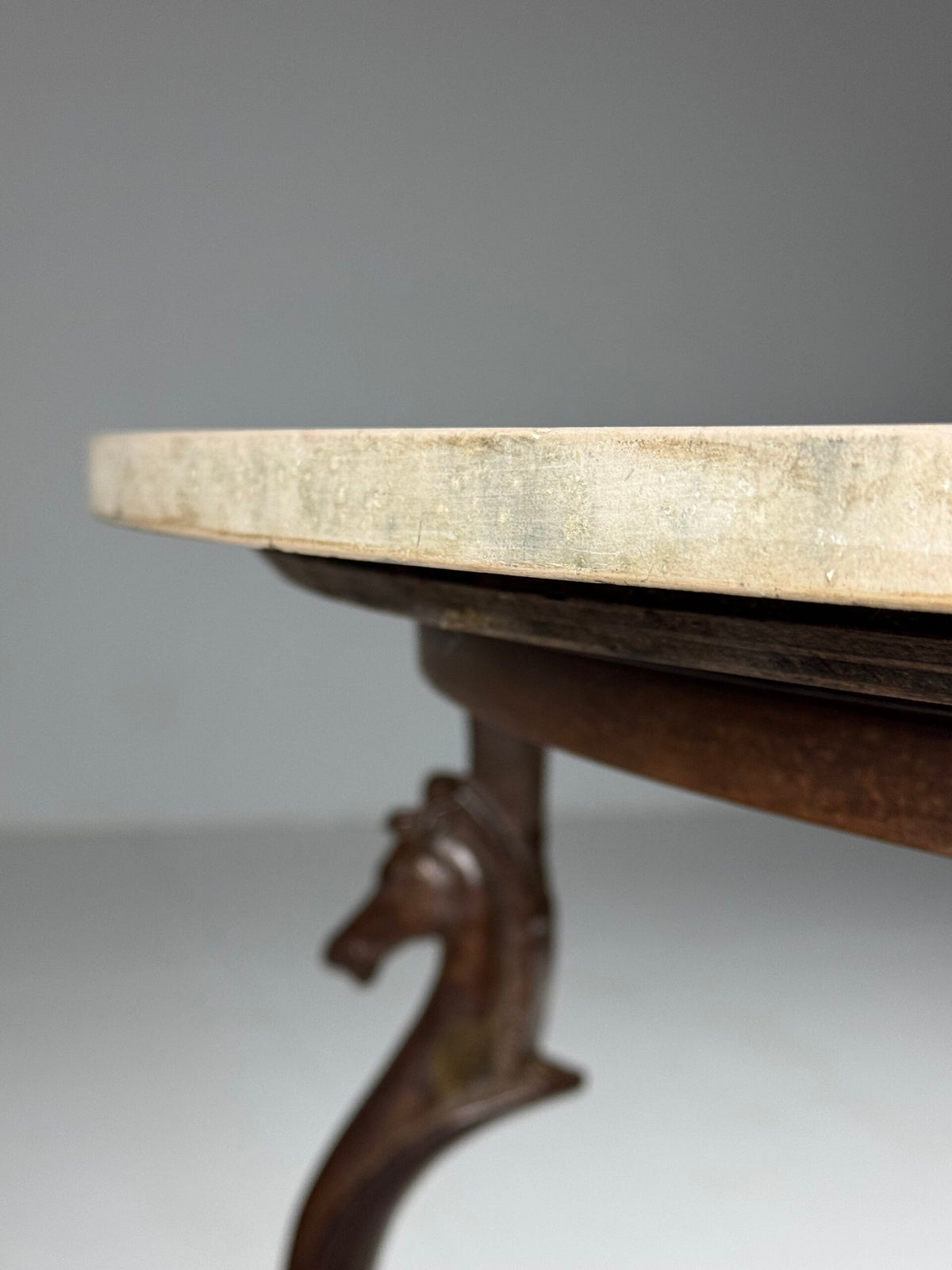 1970s Gilbert Poillerat Style Dining Table with Seahorses, photo 3