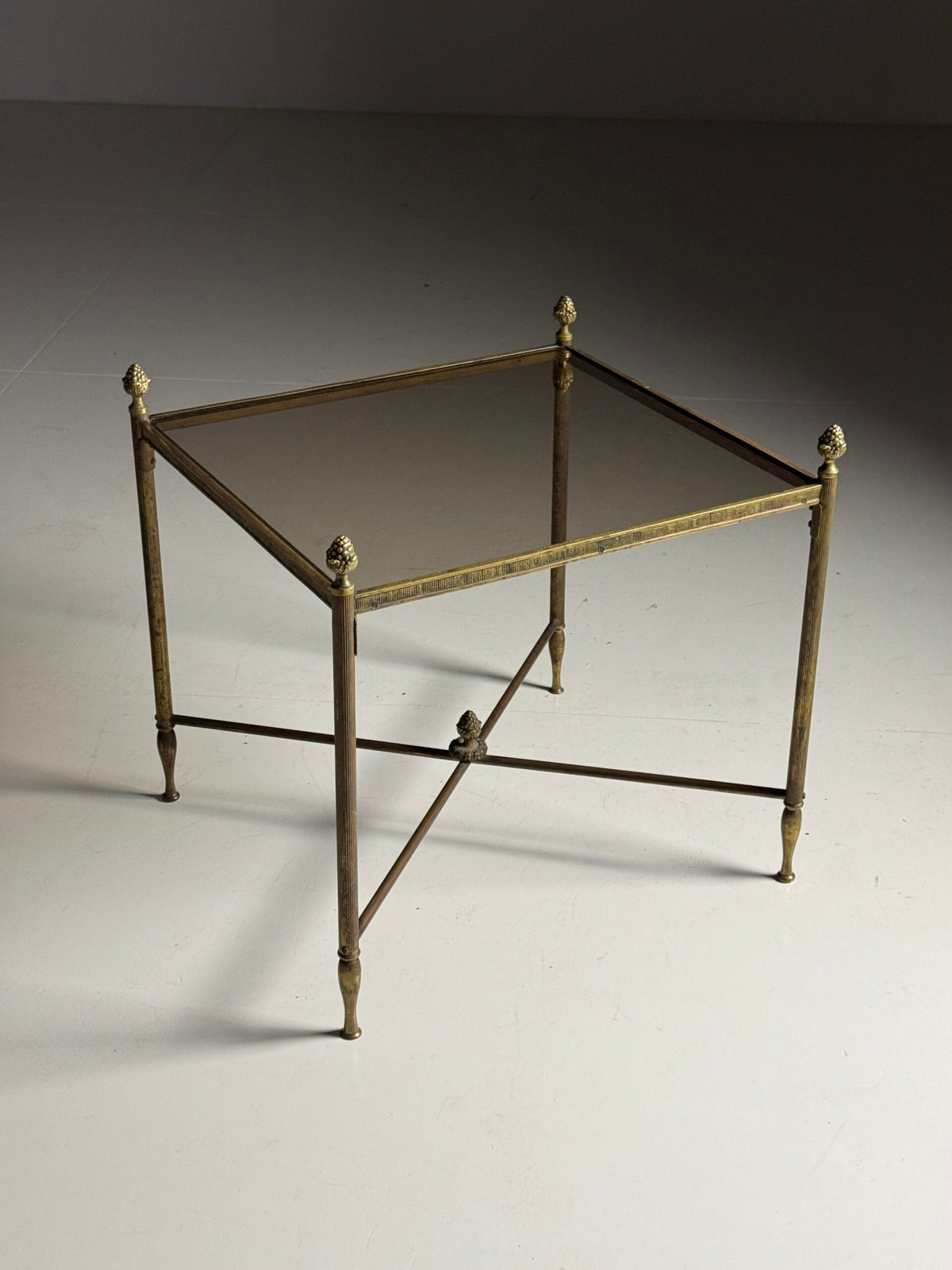 Brass Side Table in the Style of Maison Bagues, France, Mid 20th Century, photo 7