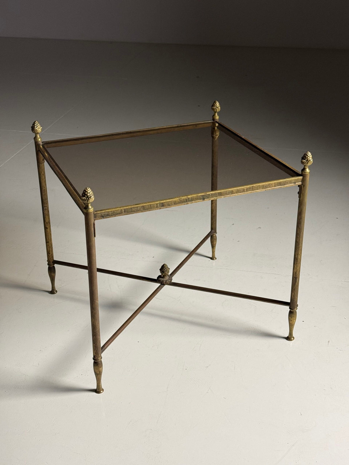 Brass Side Table in the Style of Maison Bagues, France, Mid 20th Century, photo 6