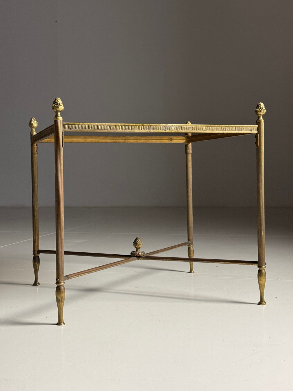 Brass Side Table in the Style of Maison Bagues, France, Mid 20th Century, photo 5