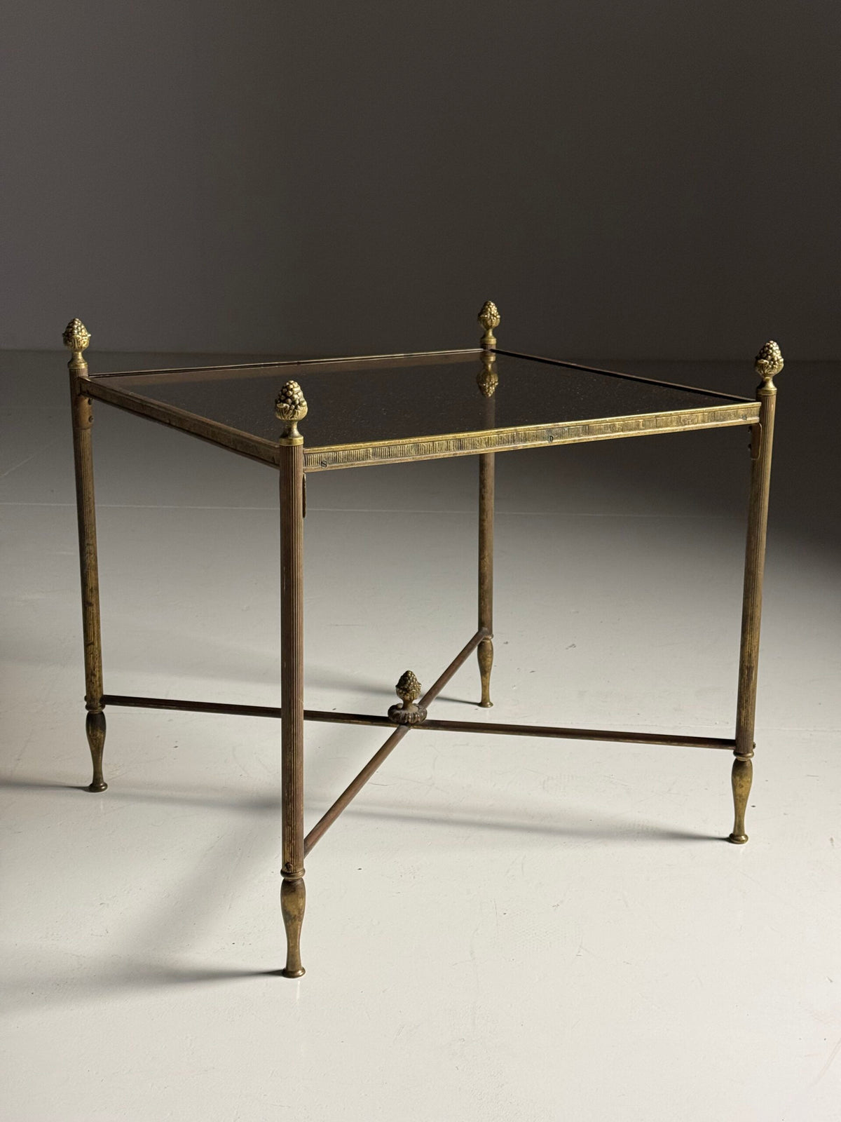 Brass Side Table in the Style of Maison Bagues, France, Mid 20th Century, photo 4