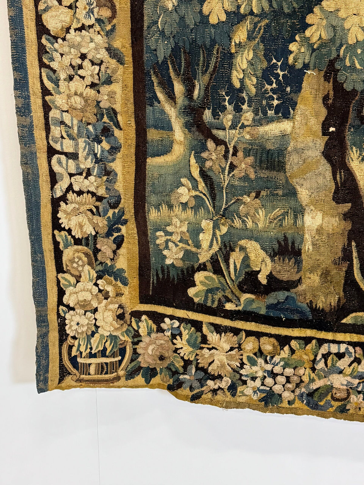 Large French Tapestry of an Exotic Chateau Garden, 18th Century, photo 8