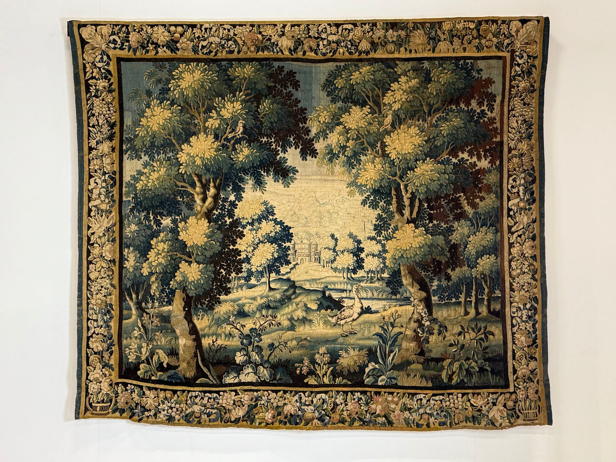 Large French Tapestry of an Exotic Chateau Garden, 18th Century, photo 33