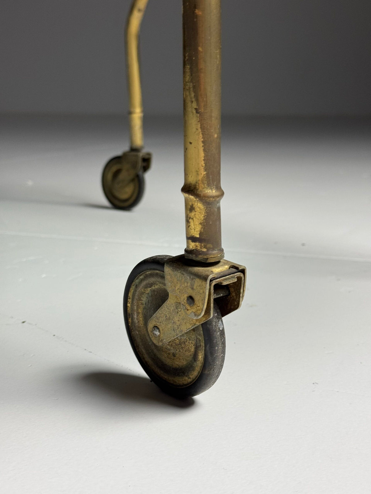 French Faux Bamboo Bar Cart, Mid 20th Century, photo 6