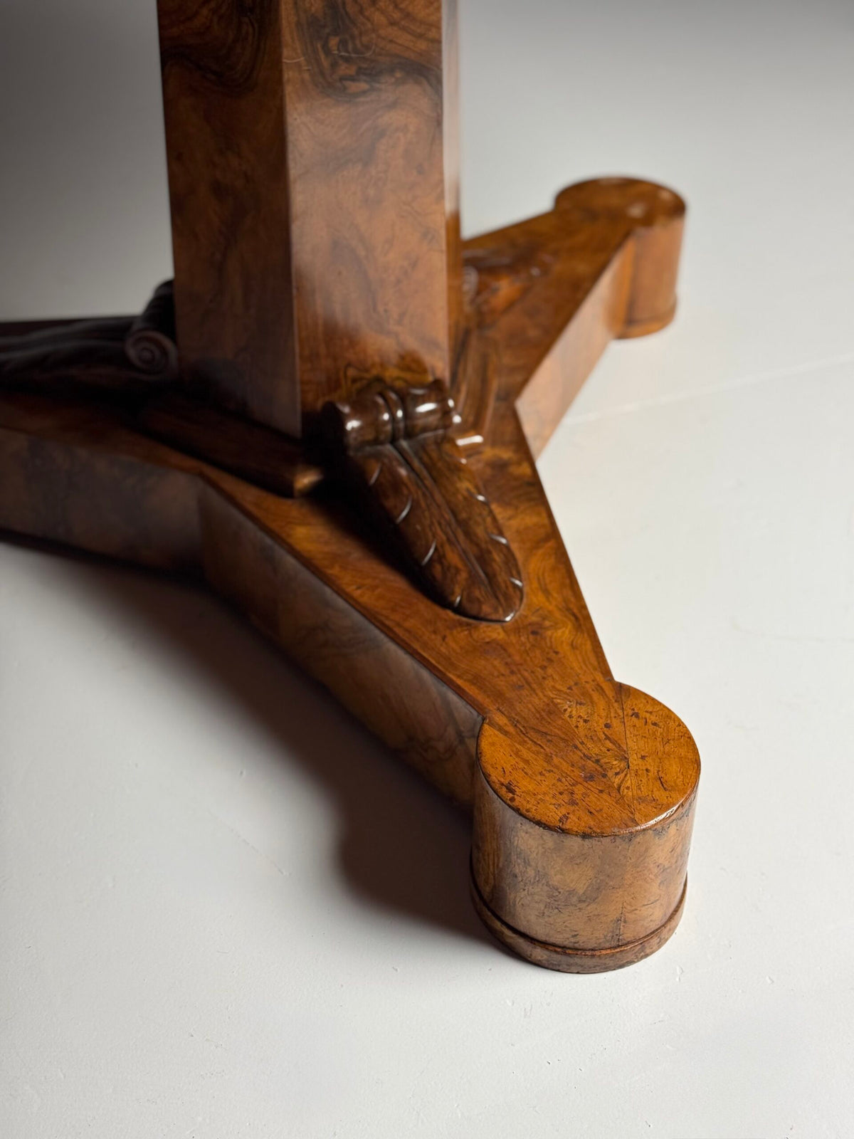 Biedermeier Walnut Center Table, Early 19th Century, photo 10
