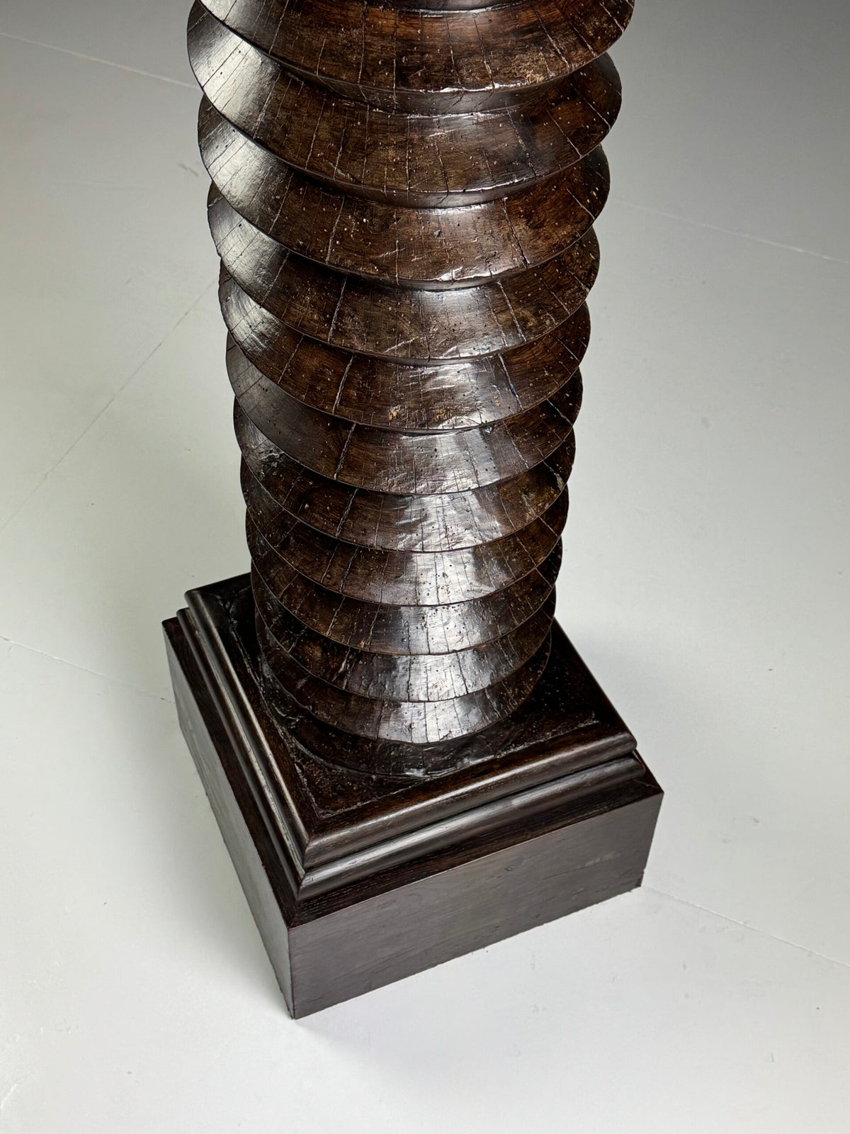 Heavy French Turned Column or Wine Press Screw, c. 1900, photo 11