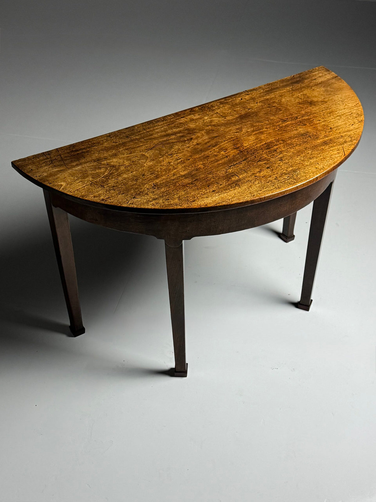 English Demi Lune Extending Dining Table, 19th Century, photo 2