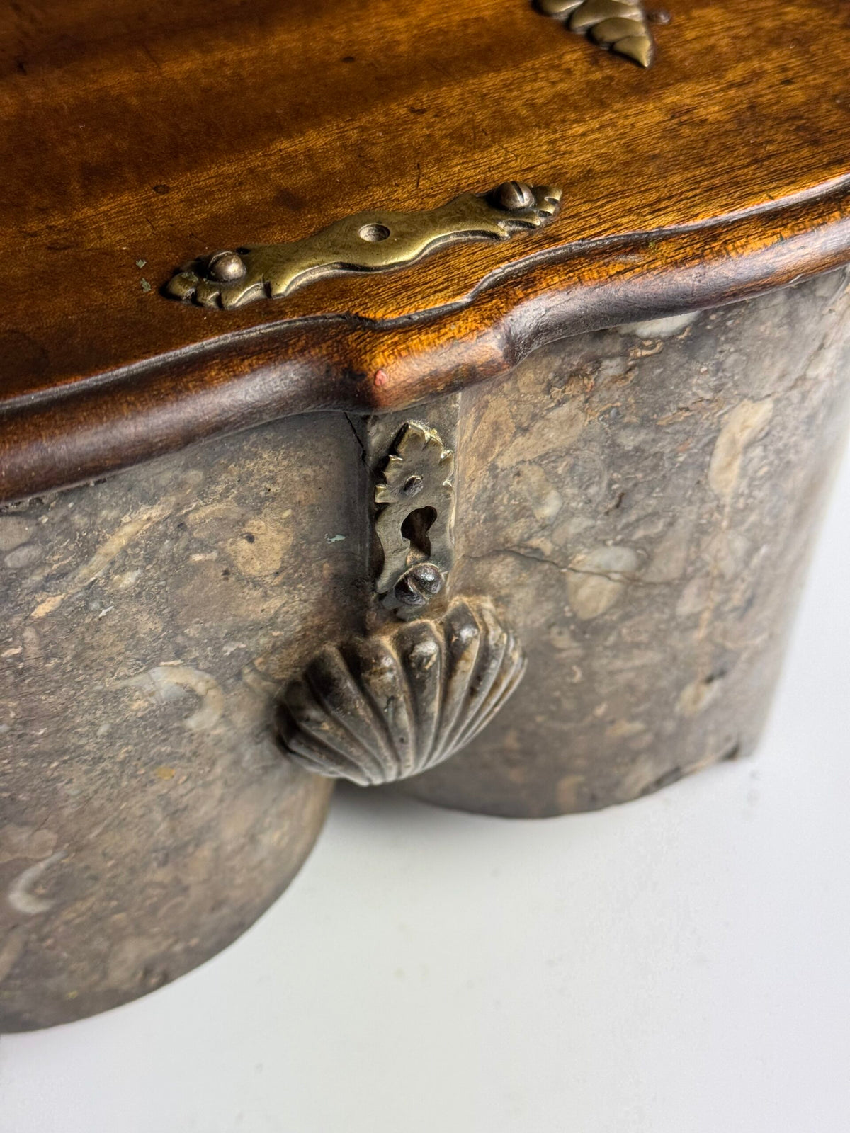 Regency Marble and Wood Viscera Box, 18th Century, photo 2