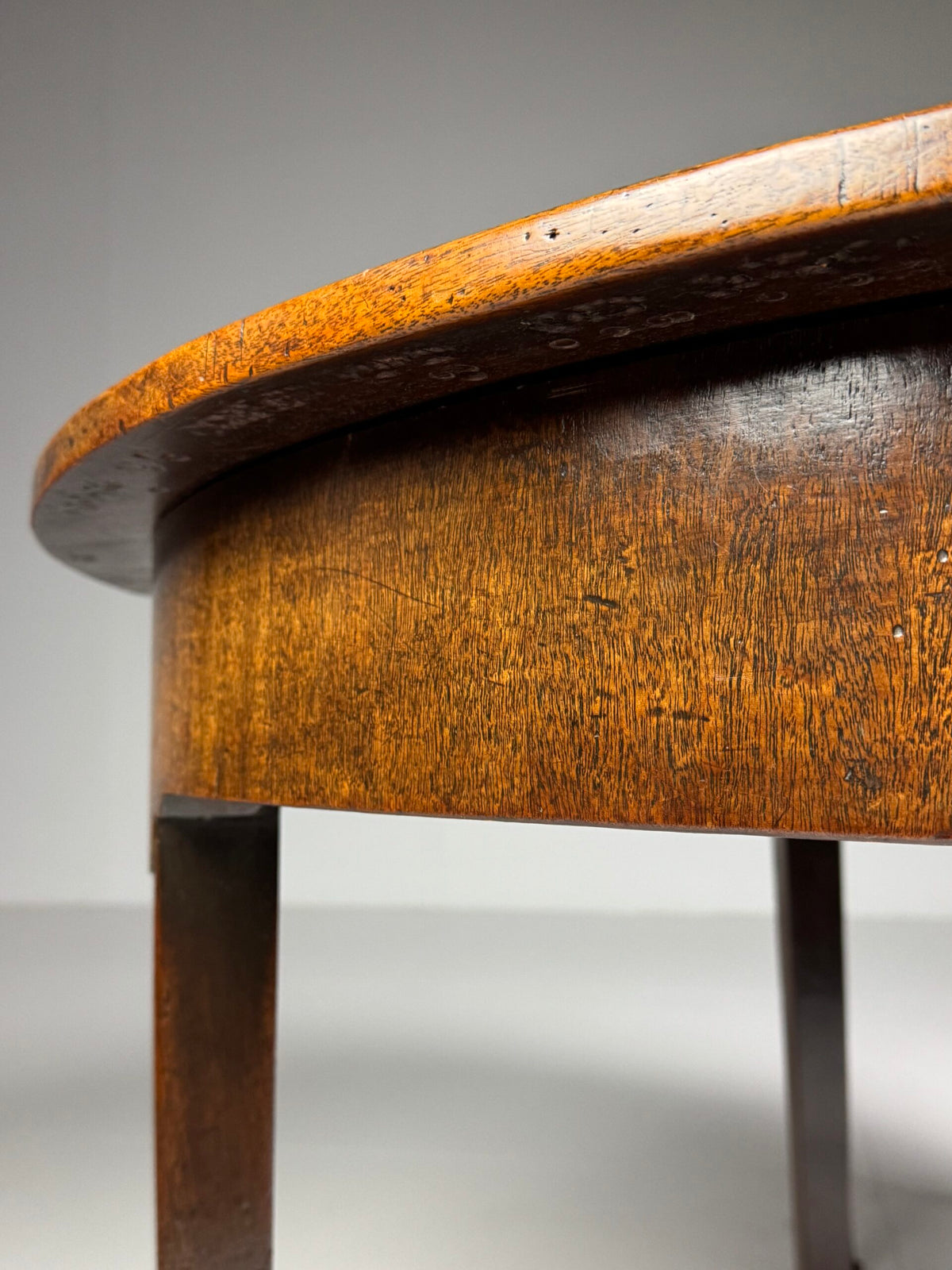 English Demi Lune Extending Dining Table, 19th Century, photo 16