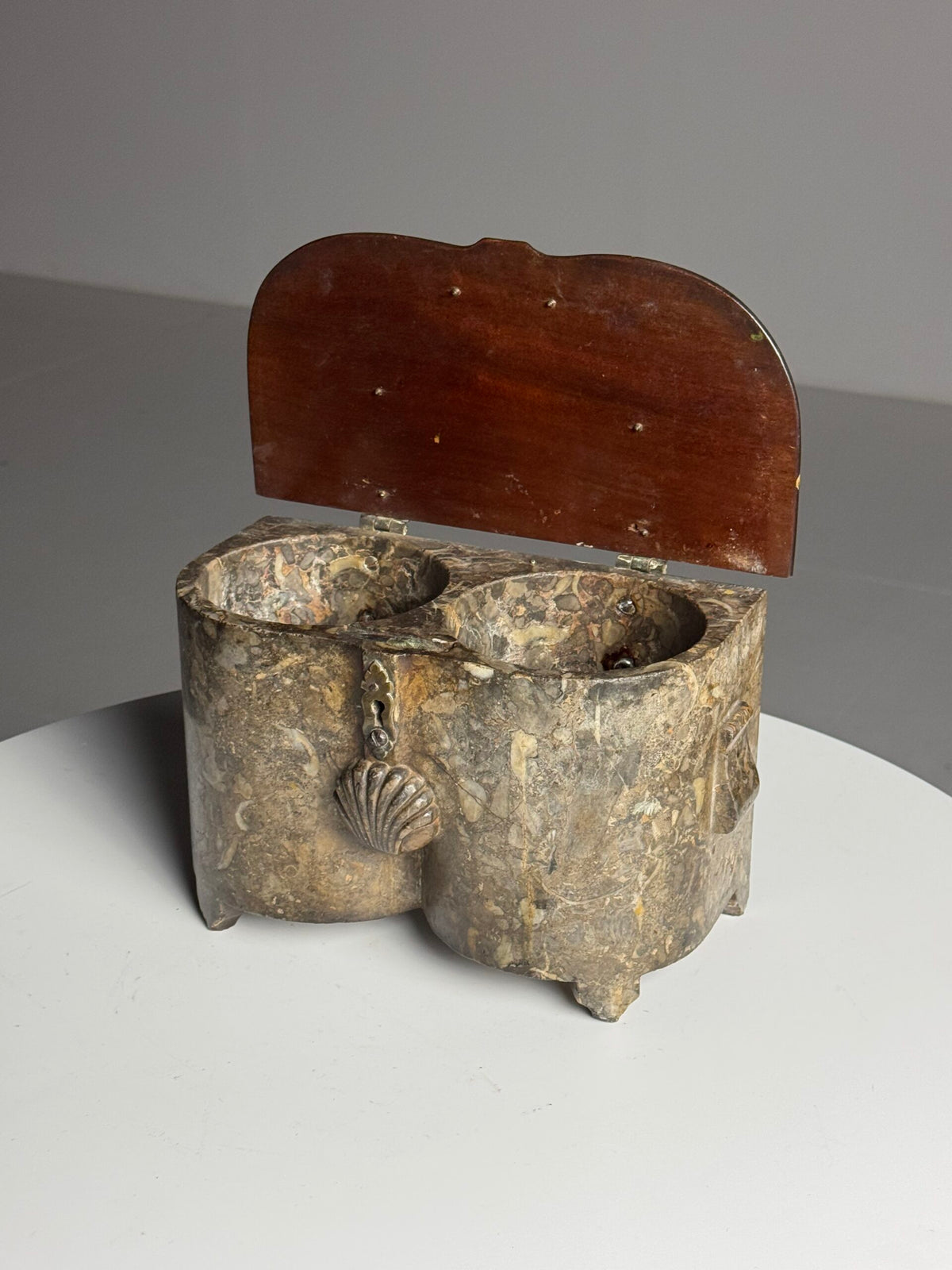 Regency Marble and Wood Viscera Box, 18th Century, photo 3
