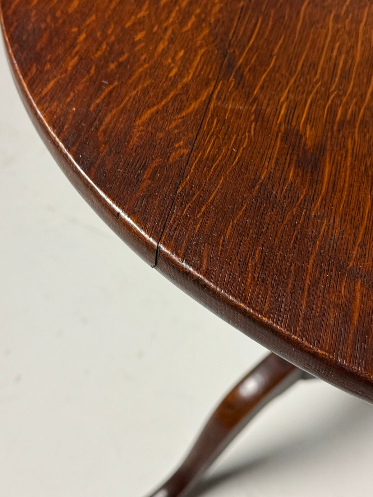 English Oak Tilt Top Table, 19th Century, photo 16
