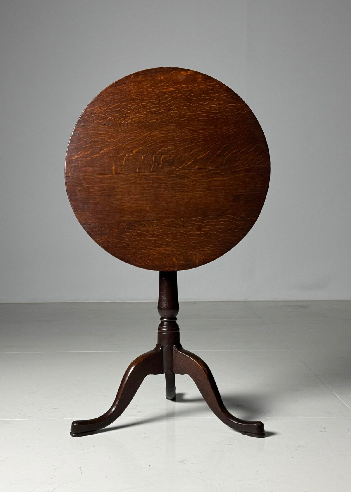 English Oak Tilt Top Table, 19th Century, photo 9
