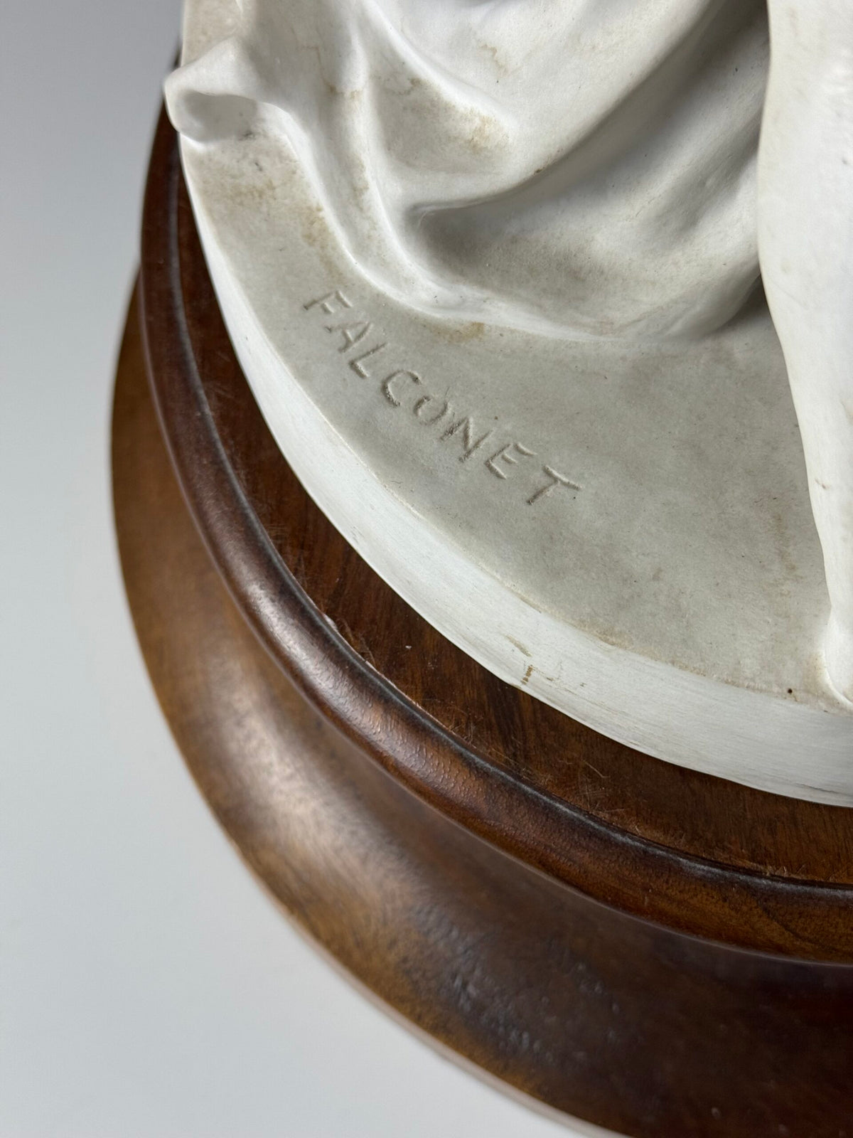Biscuit Porcelain Sculpture of Two Putti After Falconet, c. 1920, photo 6