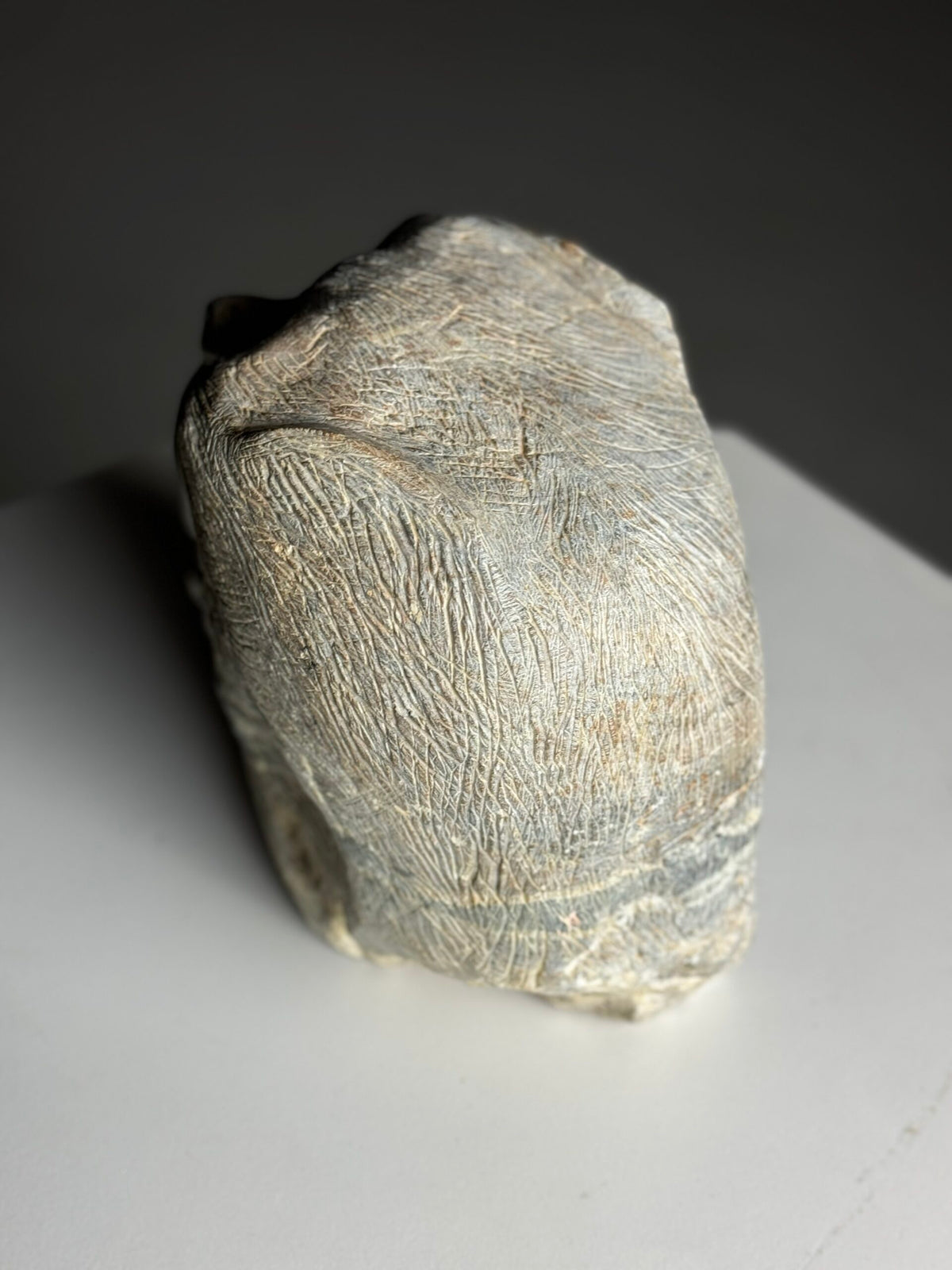 Hand Carved Stone Head of a Screaming Monkey, 20th Century, photo 7